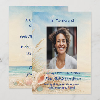 Invitación Servicio conmemorativo de celebración de la vida e