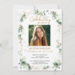 Invitación Servicio conmemorativo de fotografías de follaje b