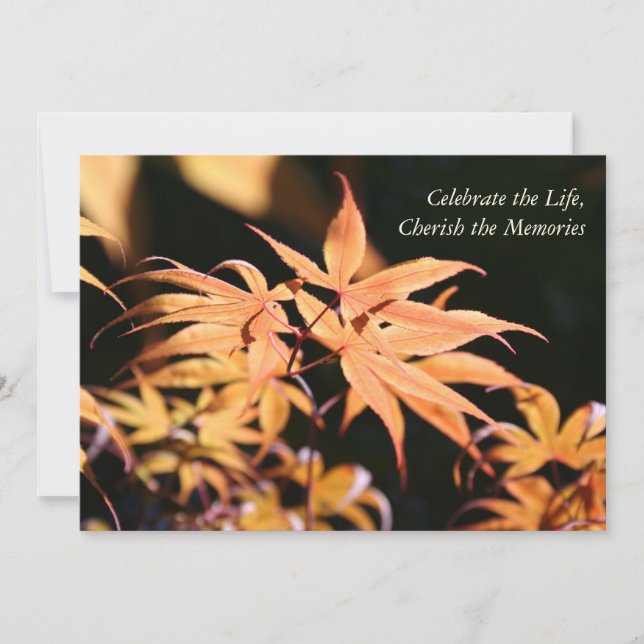 Invitación Servicio conmemorativo de la celebración de la vid (Anverso)