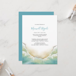 Invitación Servicio conmemorativo de la costa de la acuarela