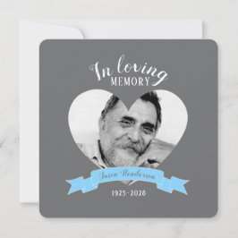 Invitación Servicio conmemorativo: foto de la cinta azul invi