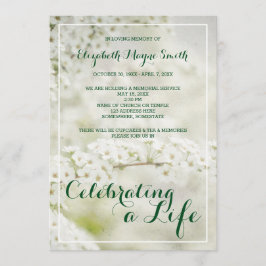 Invitación Servicio conmemorativo que celebra la respiración