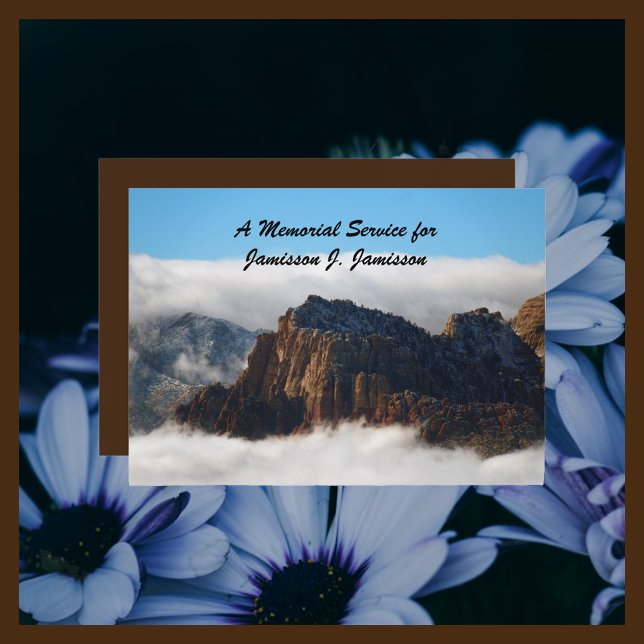 Invitación Servicio conmemorativo, vida de celebración de nub (Subido por el creador)