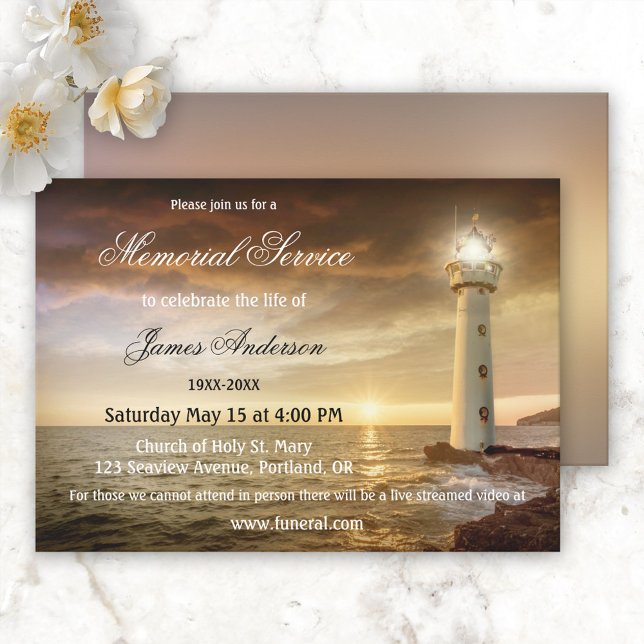 Invitación Servicio de Conmemoración del Funeral Costero de L (Subido por el creador)