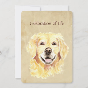 Invitación Servicio de memorias invitan a Mascota de perro de
