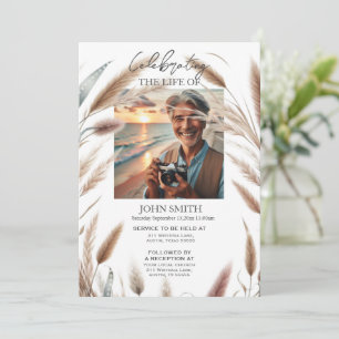 Invitación Servicio funerario conmemorativo electrónico de bo