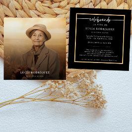 Invitación Servicio Memorial de Espanol | Funeral fotográfico