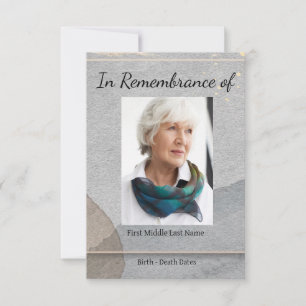 Invitación Servicio Memorial Invitar a acuarela Simple Classi