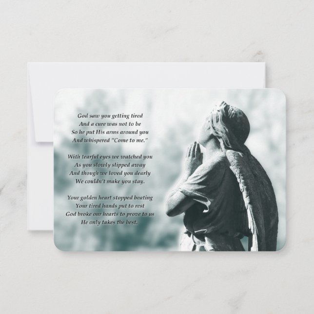 Invitación servicios conmemorativos de la oración de los ánge (Anverso)