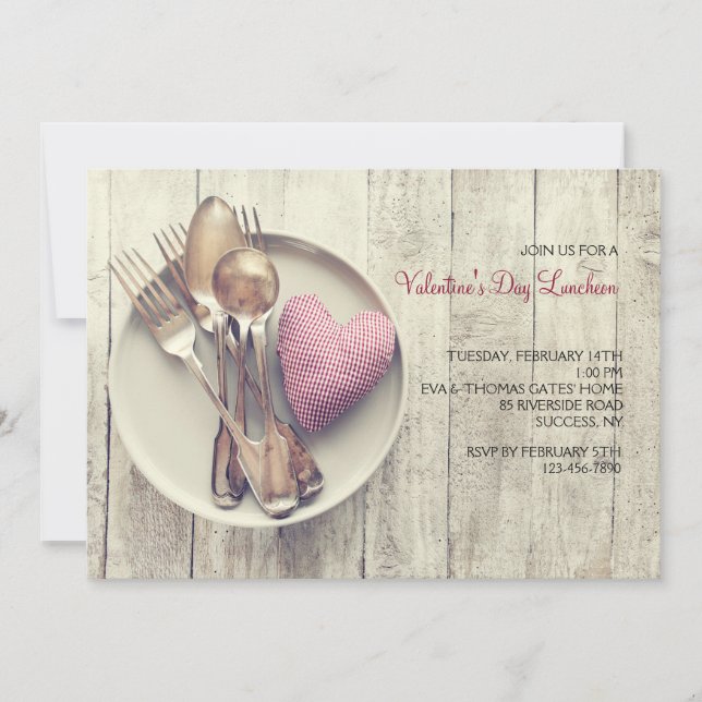 Invitación Servida Con Amor (Anverso)