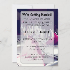 Invitación Servilleta Amarilla Elegante Banquete Formal Cena