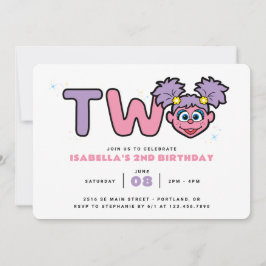 Invitación Sesame Street | Abby Cadabby 2nd Birthday