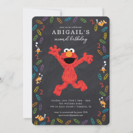 Invitación Sesame Street Elmo | Cumpleaños de Crayon