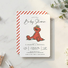 Invitación Sesame Street Vintage Elmo Baby Shower 