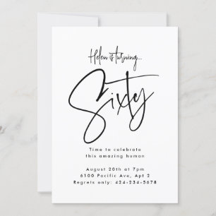 Invitación Sesenta