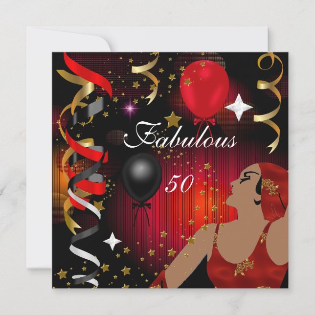 Invitación Sesenta y cinco Cumpleaños Fiesta de Señora Glamur (Anverso)