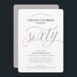 Invitación SESTAD elegante guión de moda de cumpleaños hongos<br><div class="desc">por kat massard / WWW.SIMPLYSWEETPAPERIE.COM Me encanta el diseño,  pero me gustaría ver algunos cambios - otro esquema de color,  producto,  agregar una foto o adaptado para una ocasión diferente - no hay preocupaciones simplemente contácteme,  kat@simplysweetPAPERIE.com ¡estoy encantado de ayudar!</div>
