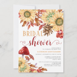 Invitación Setas florales rusas Sunflowers Ducha de novia