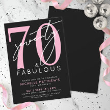 Setenta y Fabuloso Cumpleaños 70