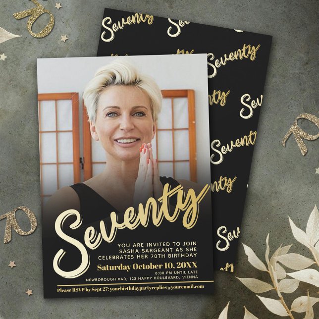 Invitación Setenta y setenta años del guión de la foto del cu (Subido por el creador)