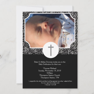 Invitación Sexo Bautismo Neutral / Dedicación al Bebé 5x7 fot