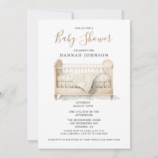 Invitación Sexo Boho Cárnica Neutral de Enfermería Baby Showe