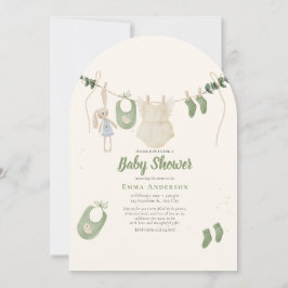 Invitación Sexo Boho Sexo Neutral Vintage Bebé Rústico Ducha