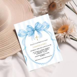 Invitación Sexo corto Coquette Baptismo Neutral