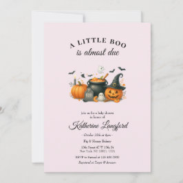 Invitación Sexo de calabaza suave Baby Shower de Halloween ne