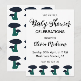 Invitación Sexo de hongos cutáneos Baby Shower neutro