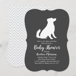 Invitación Sexo neutral del Pastor Australiano Baby Shower