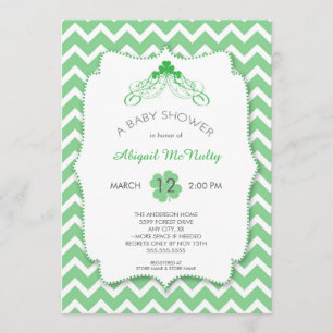 Invitación Sexo neutral St Patrick's Day Baby Shower