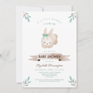 Invitación Sexo Neutral, un pequeño Baby Shower de primavera