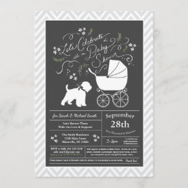 Invitación Sexo neutro de Baby Shower de Wheaten Terrier