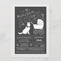 Sexo neutro de Baby Shower para perro pastor alemá