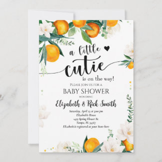 Invitación Sexo neutro de la pequeña clementina Baby Shower