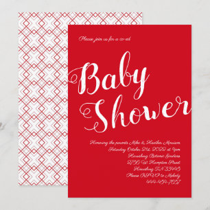 Invitación Sexo neutro de la versión moderna de la Red Baby S