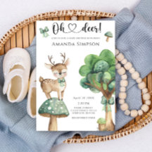 Sexo neutro de venado de Woodland Baby Shower
