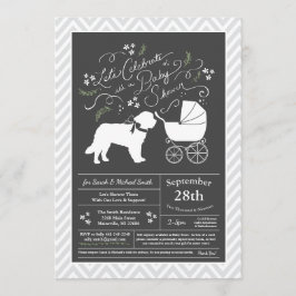 Invitación Sexo neutro en Baby Shower para perros de San Bern