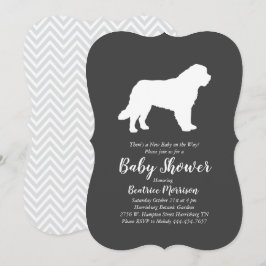 Invitación Sexo neutro en Baby Shower para perros de San Bern