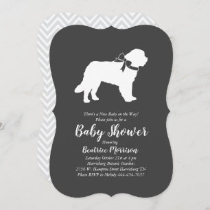 Invitación Sexo neutro en Baby Shower para perros de San Bern