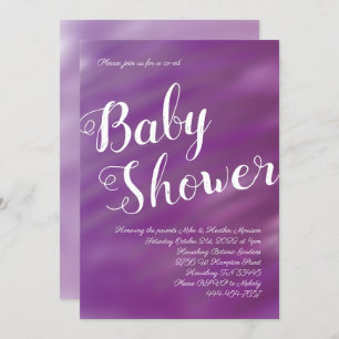 Invitación Sexo neutro en el Purple & Lilac Baby Shower