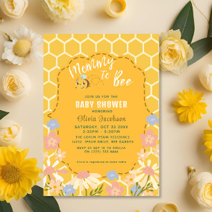 Invitación Sexo neutro mami para ser baby Shower