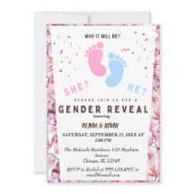 Sexo revelar azul rosa floral