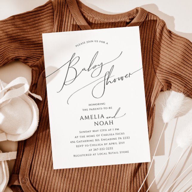 Invitación Sexo singularísimo Parejas Neutrales Baby Shower (Subido por el creador)
