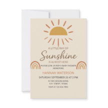 Sexo Sunshine Neutral Boho Sun Baby Shower