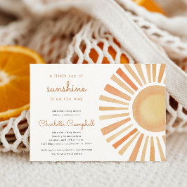 Invitación Sexo Sunshine Neutral Boho Sun Baby Shower