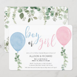 Invitación Sexo virtual muestra la vegetación de globos rosas