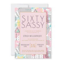 Sexty & Sassy Pink 1980 Memphis Design 60th Part