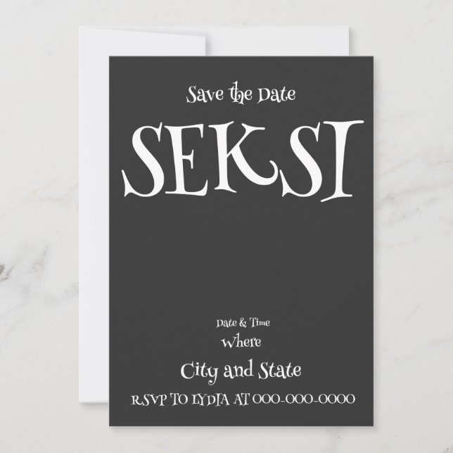 INVITACIÓN SEXY (Anverso)